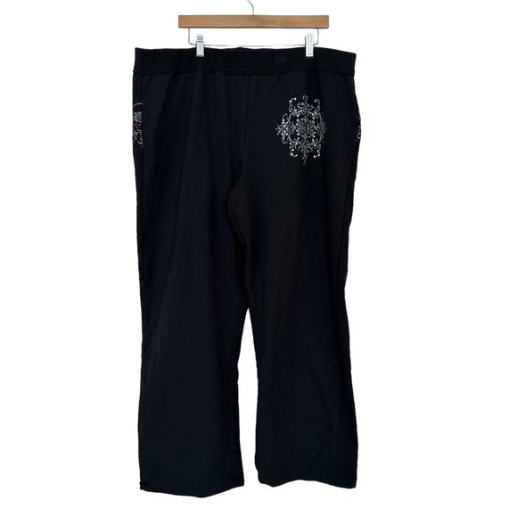 Lane Bryant Black Sweatpants Sz 22/24 - Picture 2 of 5